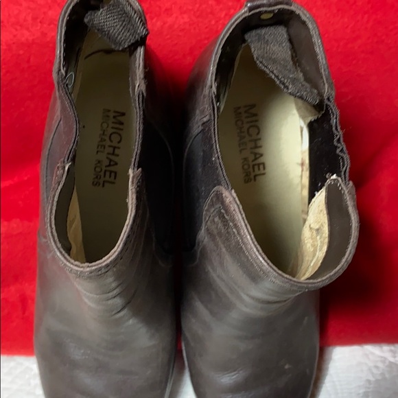 Michael Kors leather wedge booties - Picture 6 of 11